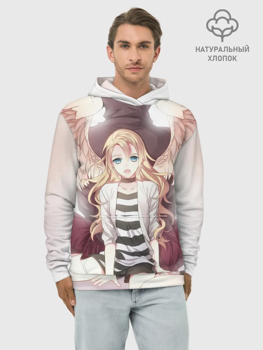 Худи мужской база хлопок / Рейчел ангел