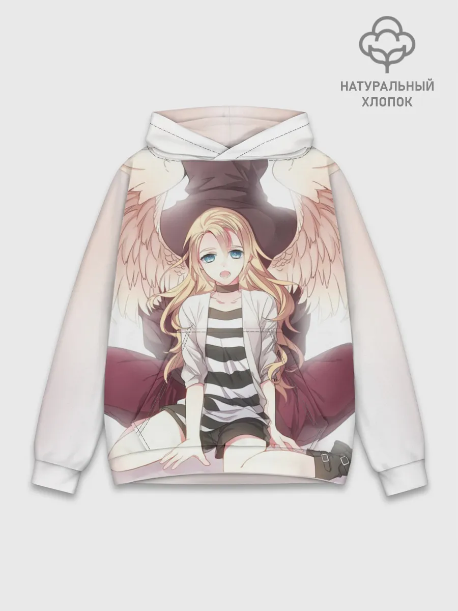 Худи мужской база хлопок / Рейчел ангел