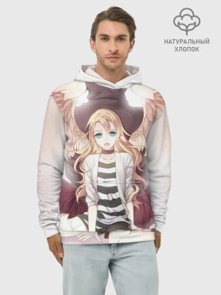 Худи мужской база хлопок / Рейчел ангел