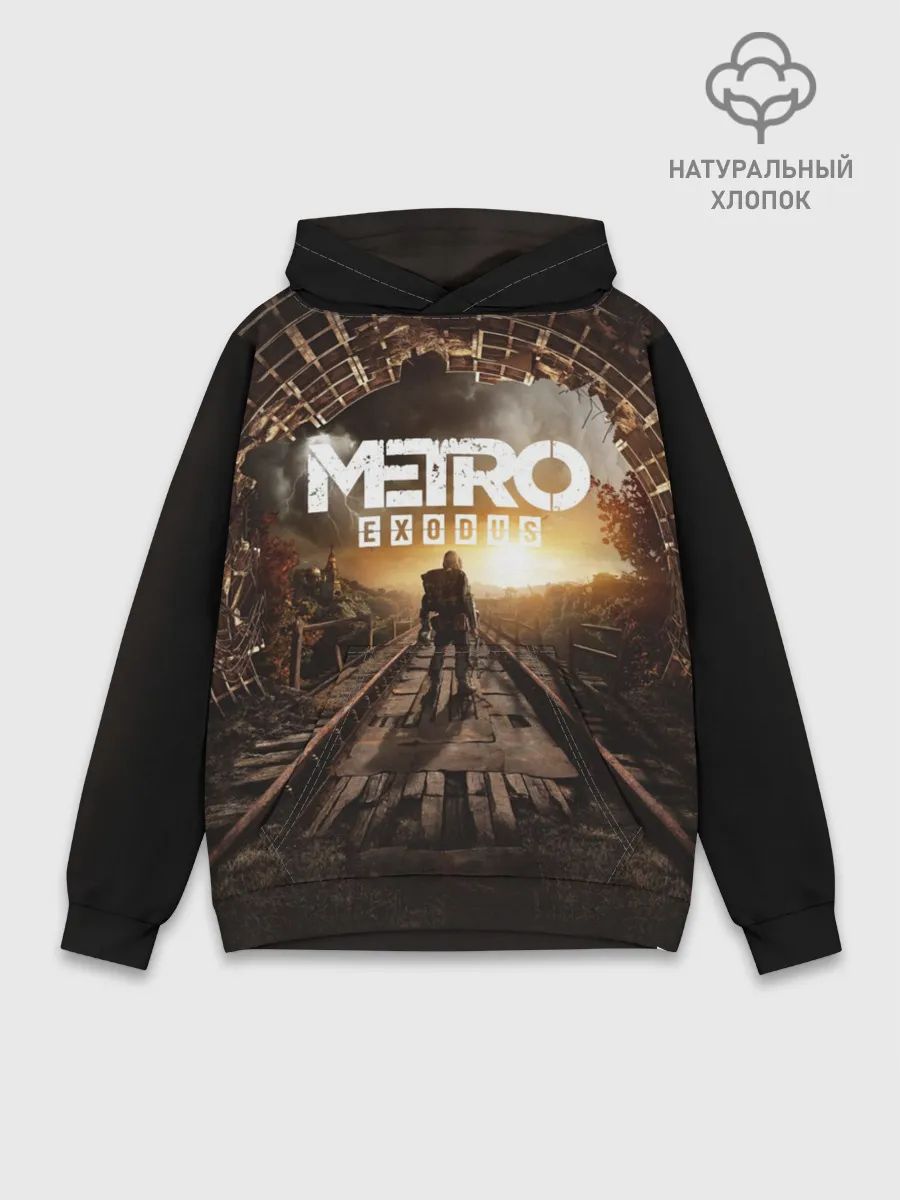 Худи мужской база хлопок / METRO EXODUS | МЕТРО ИСХОД