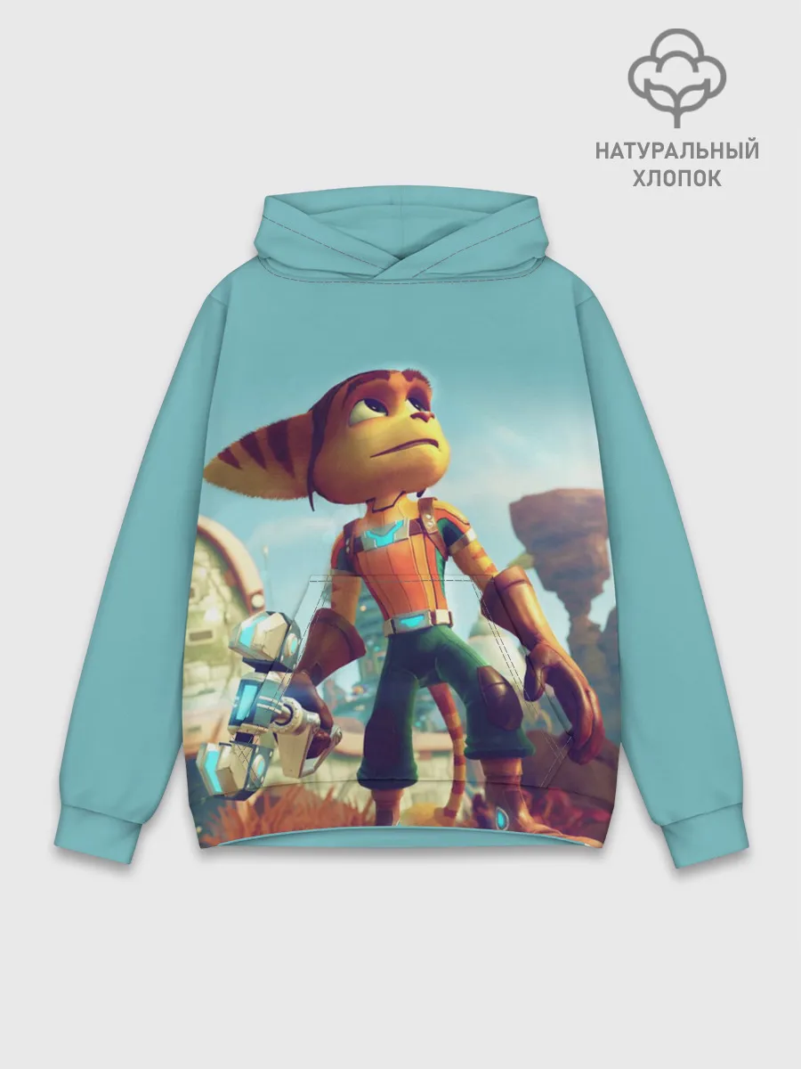 Худи мужской база хлопок / Ratchet and Clank