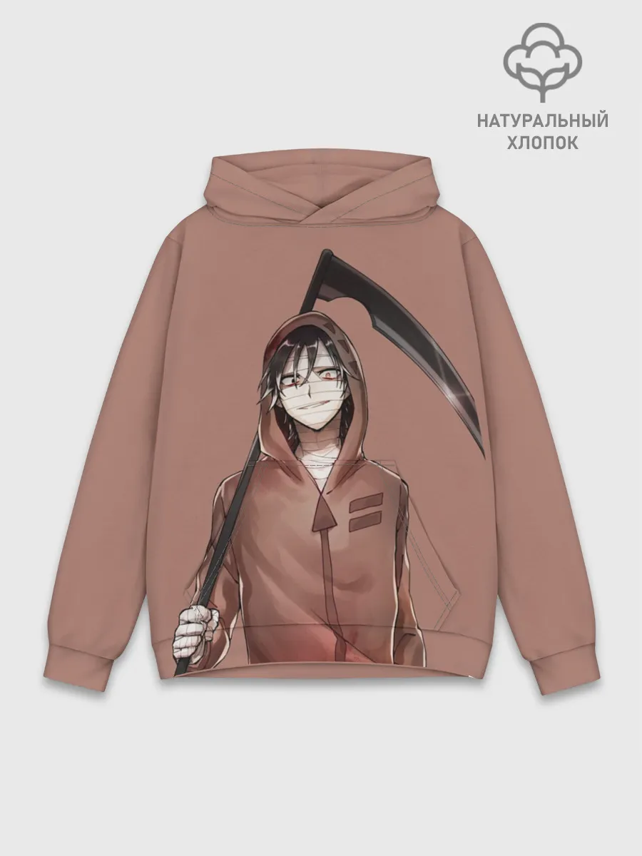 Худи мужской база хлопок / Зак с косой