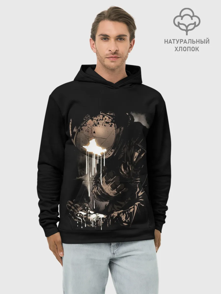 Худи мужской база хлопок / Космонавт