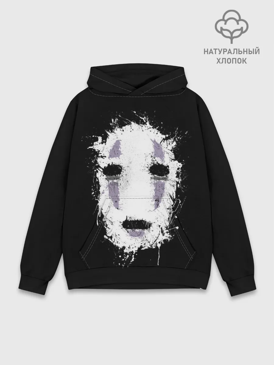Худи мужской база хлопок / Маска Безымянного бога Каонаси