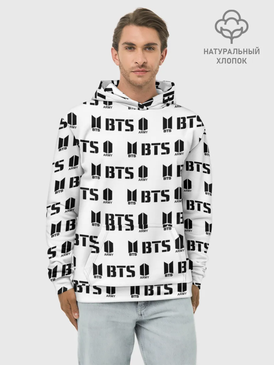 Худи мужской база хлопок / BTS
