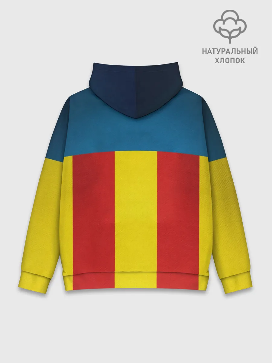 Худи мужской база хлопок / Валенсия ФК