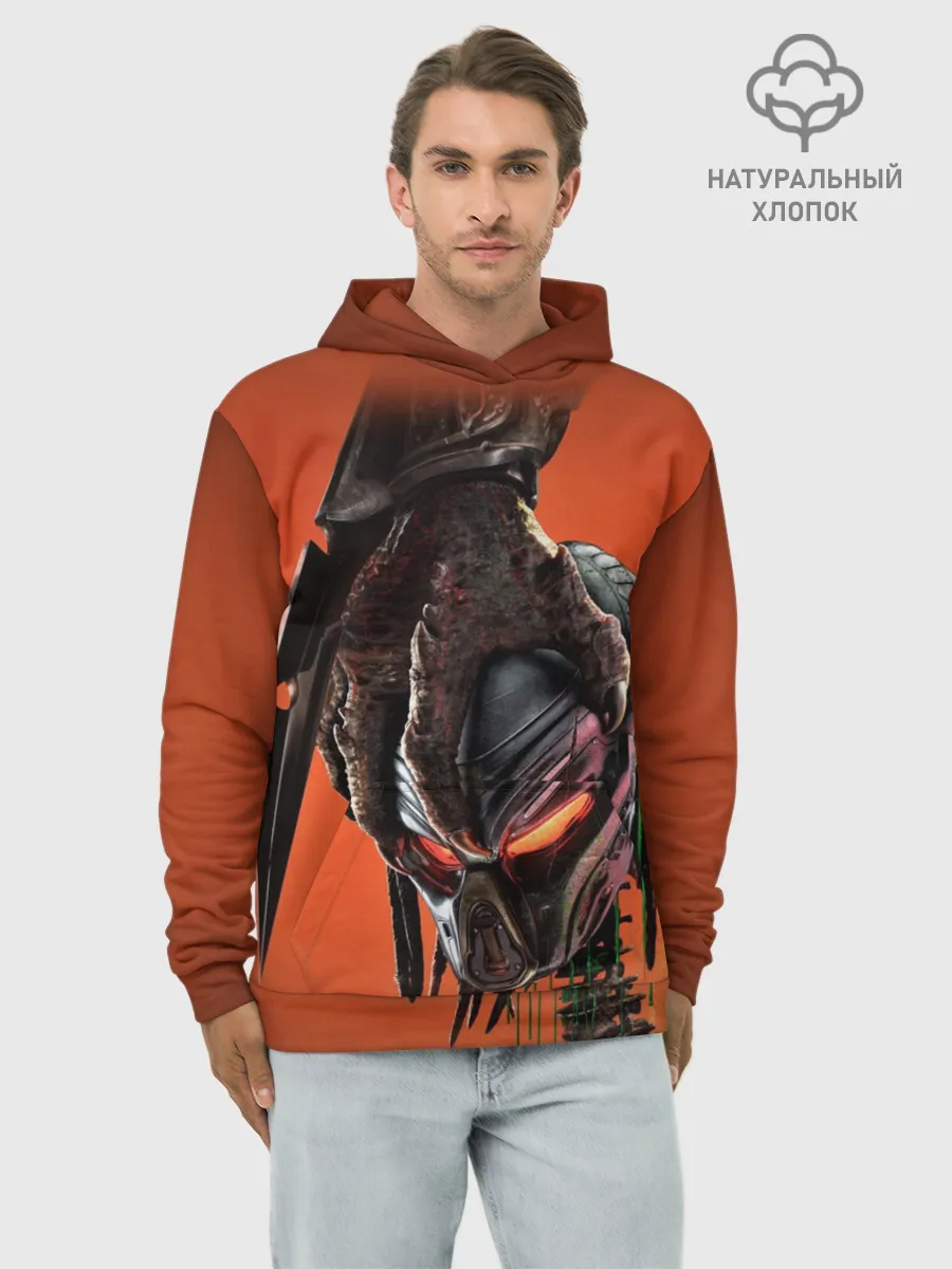 Худи мужской база хлопок / Рука хищника
