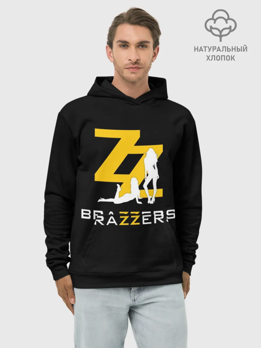 Худи мужской база хлопок / BRAZZERS