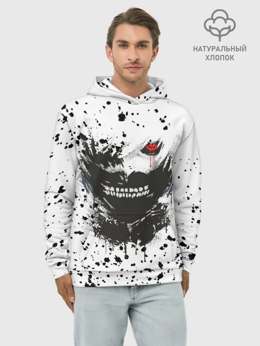 Худи мужской база хлопок / Kaneki Ken