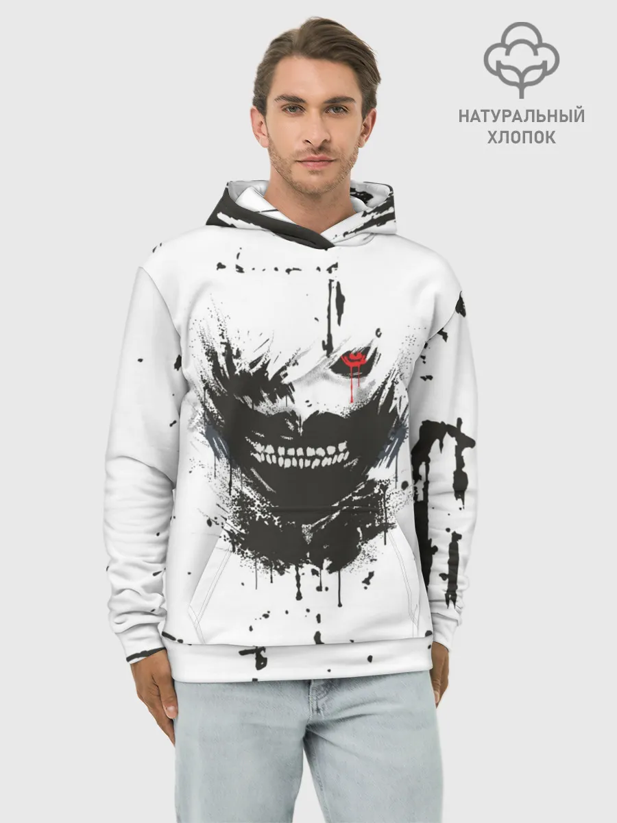 Худи мужской база хлопок / Kaneki Ken