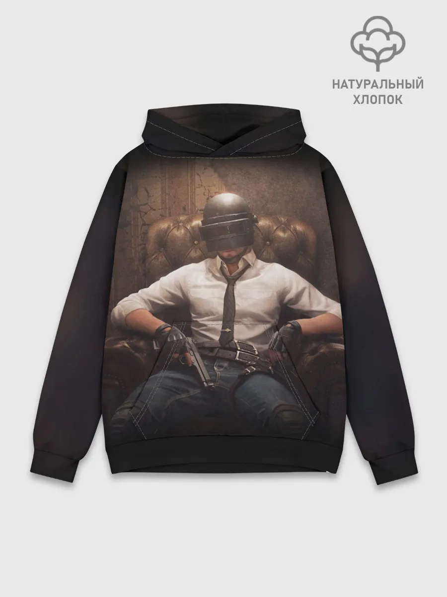 Худи мужской база хлопок / PUBG | ПАБГ