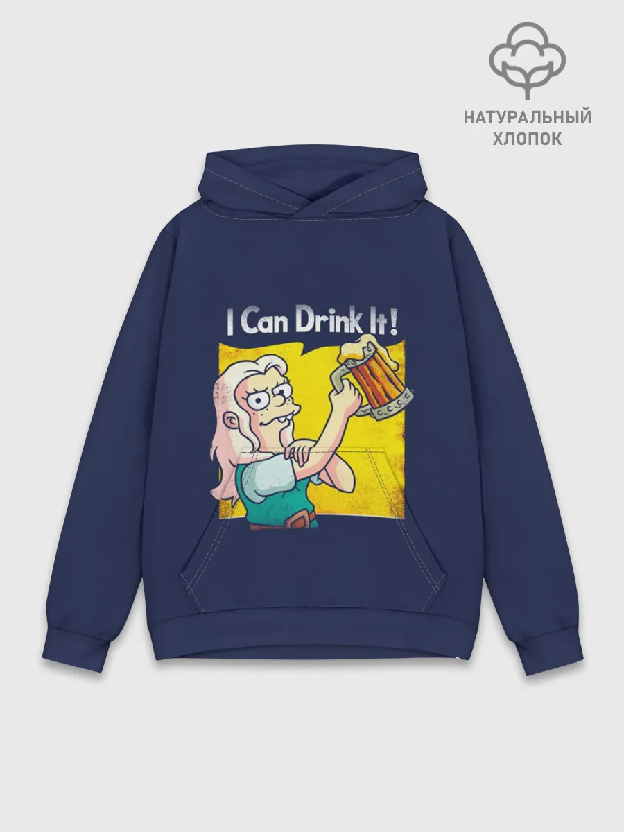 Худи мужской база хлопок / Disenchantment.I Can Drink It!