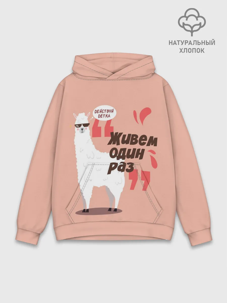 Худи мужской база хлопок / Действуй детка