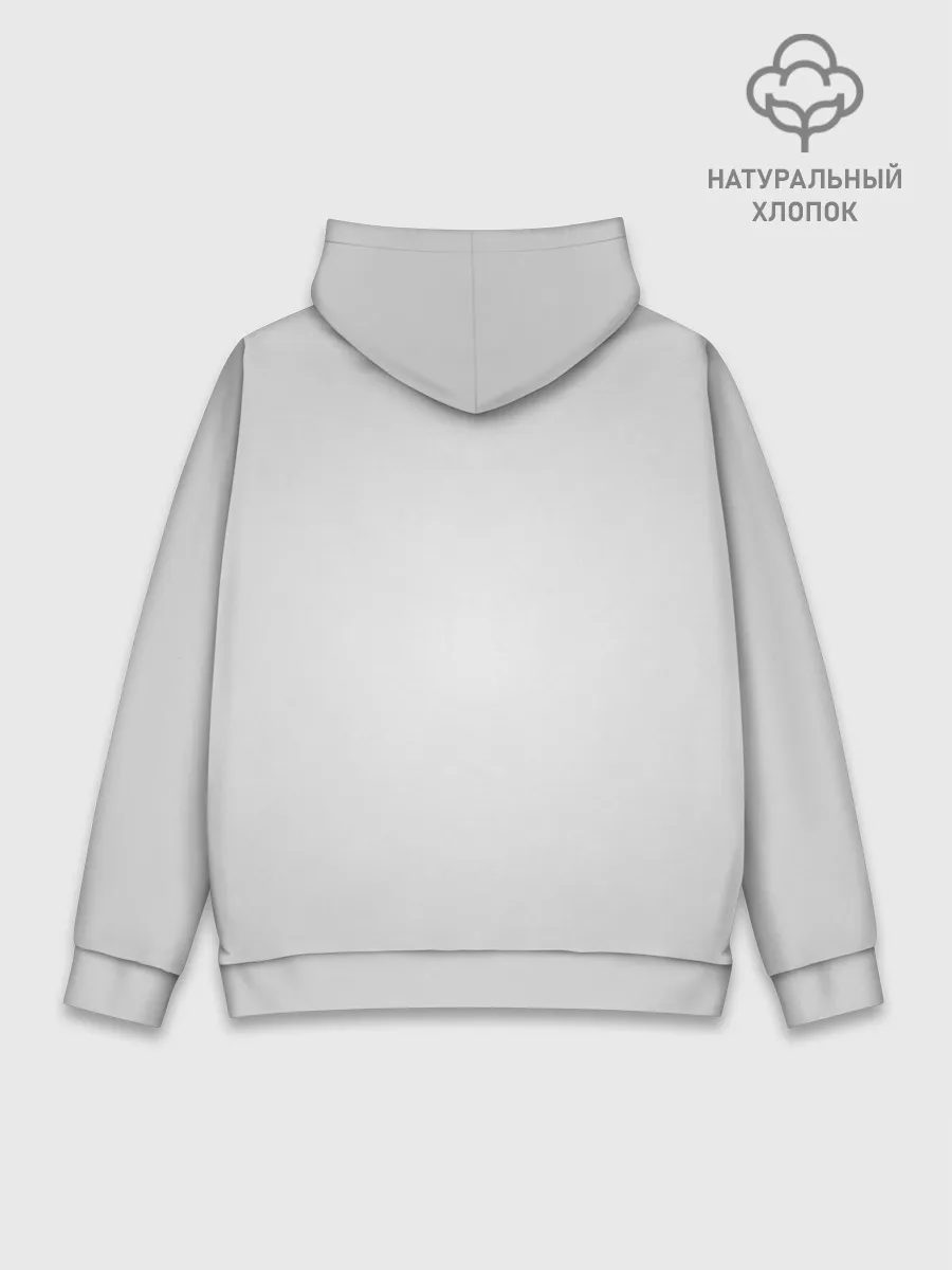 Худи мужской база хлопок / Мопс