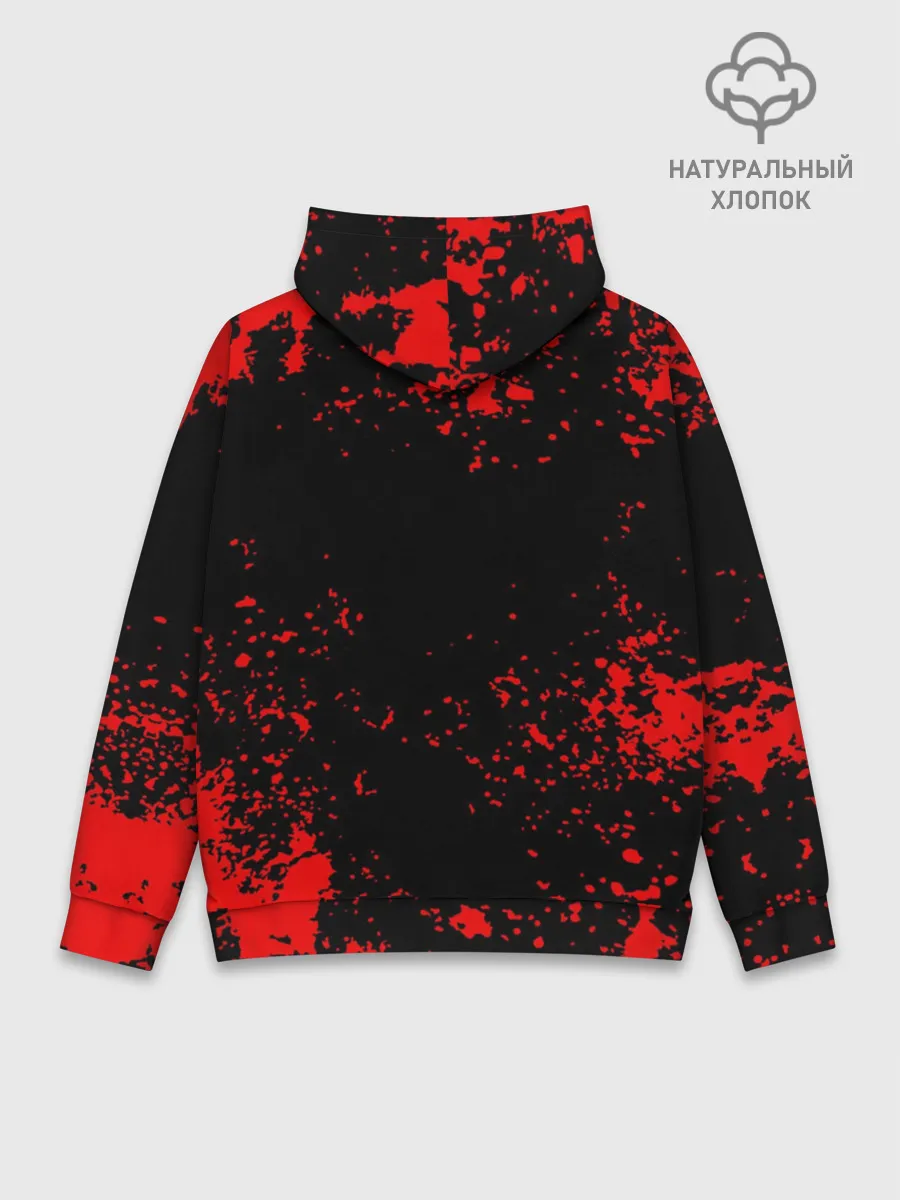 Худи мужской база хлопок / Красный поросенок