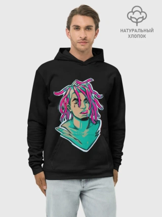 Худи мужской база хлопок / Lil Pump
