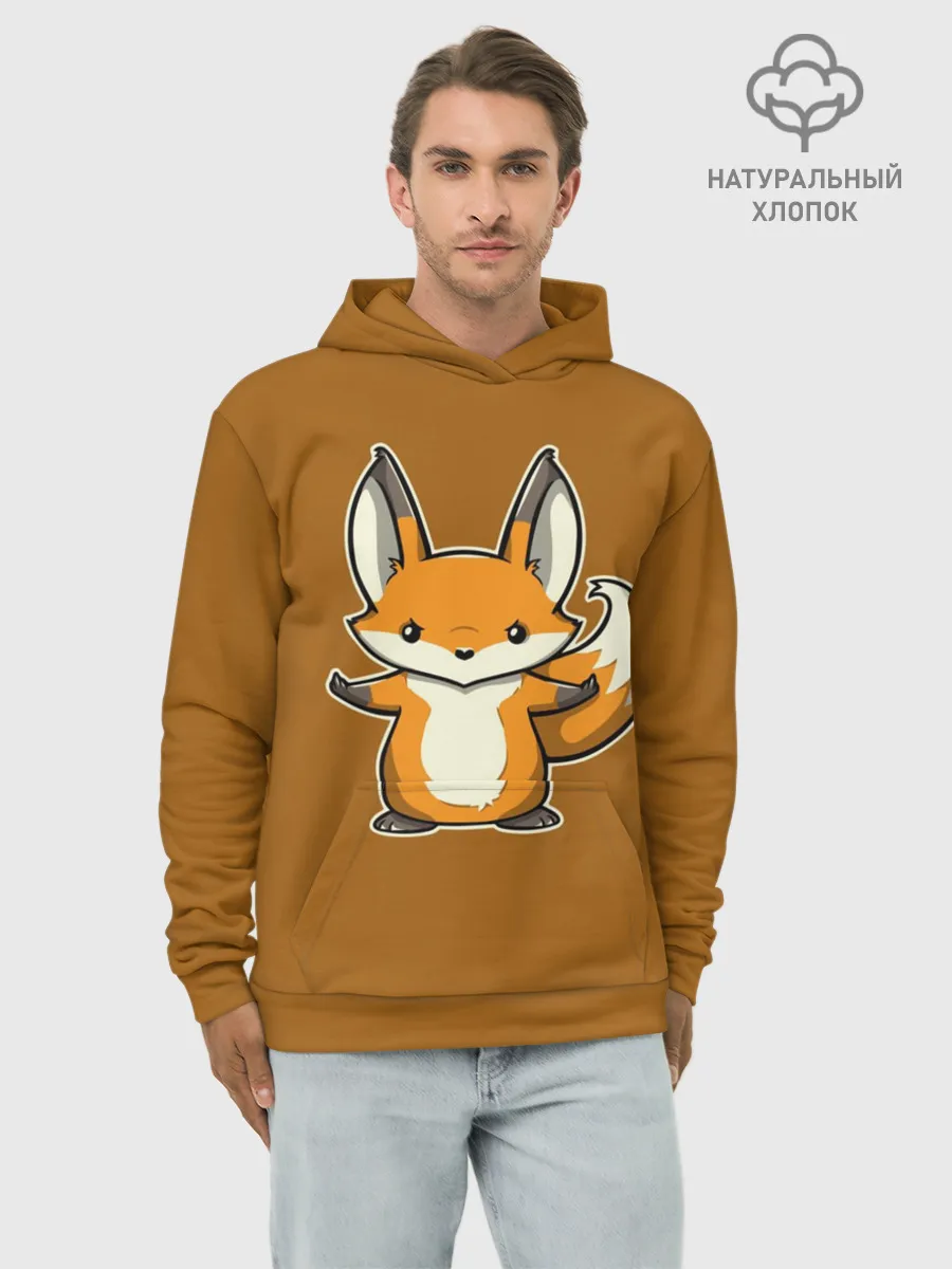 Худи мужской база хлопок / Дерзкий Лис