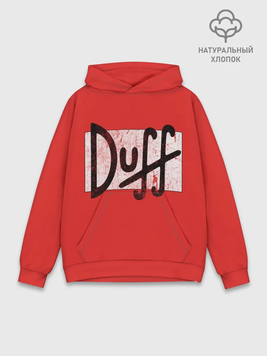 Худи мужской база хлопок / Duff Beer