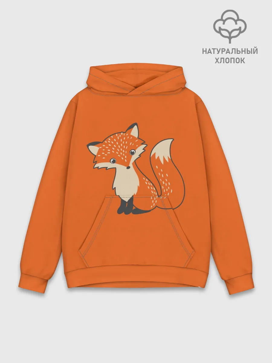 Худи мужской база хлопок / Лисичка