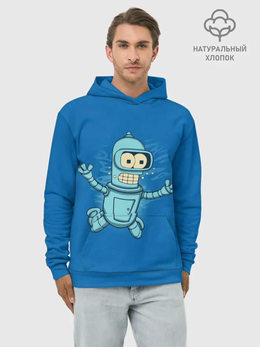 Худи мужской база хлопок / Bender Nevermind