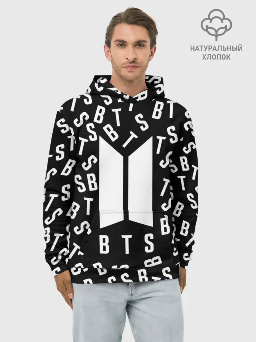 Худи мужской база хлопок / BTS