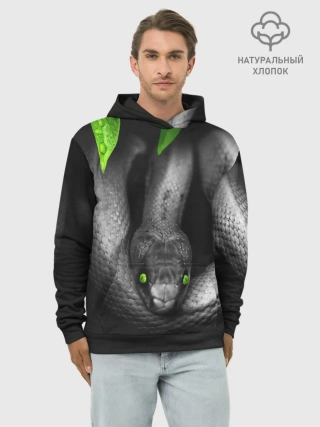 Худи мужской база хлопок / Змея
