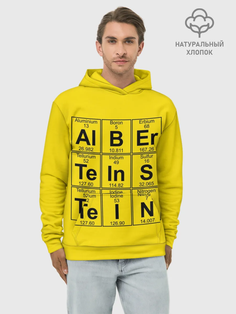 Худи мужской база хлопок / Альберт Эйнштейн
