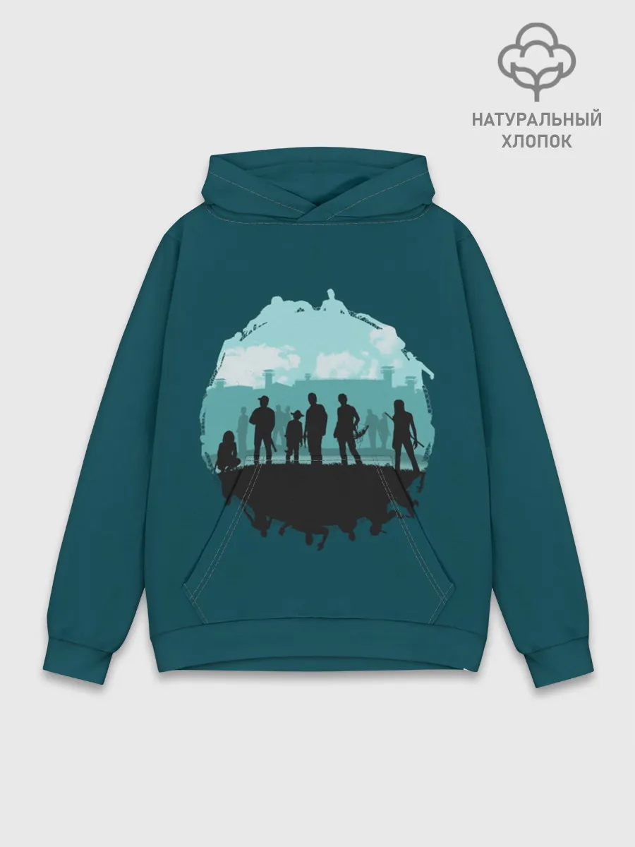 Худи мужской база хлопок / Ходячие Мертвецы