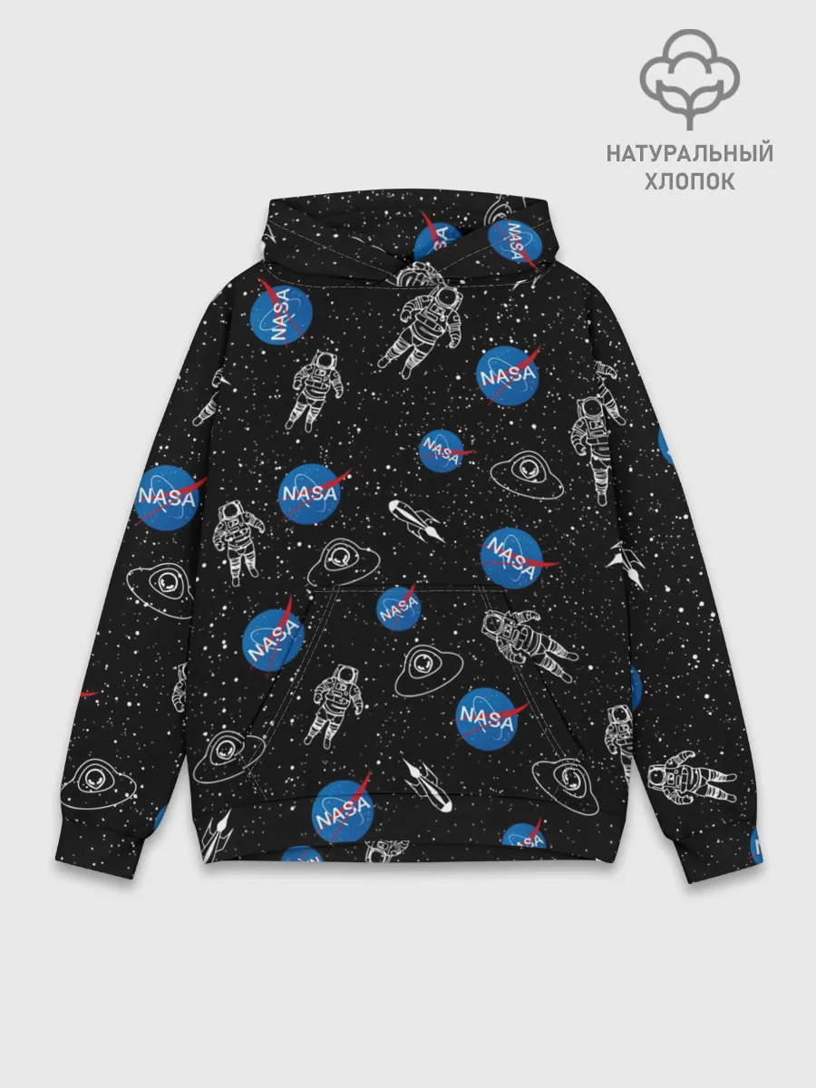 Худи мужской база хлопок / NASA