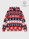 Худи мужской база хлопок / CS GO НОВОГОДНИЙ