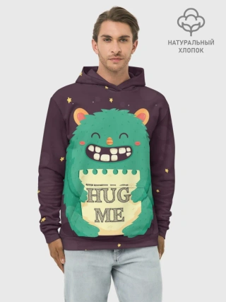 Худи мужской база хлопок / Монстр обнимашки