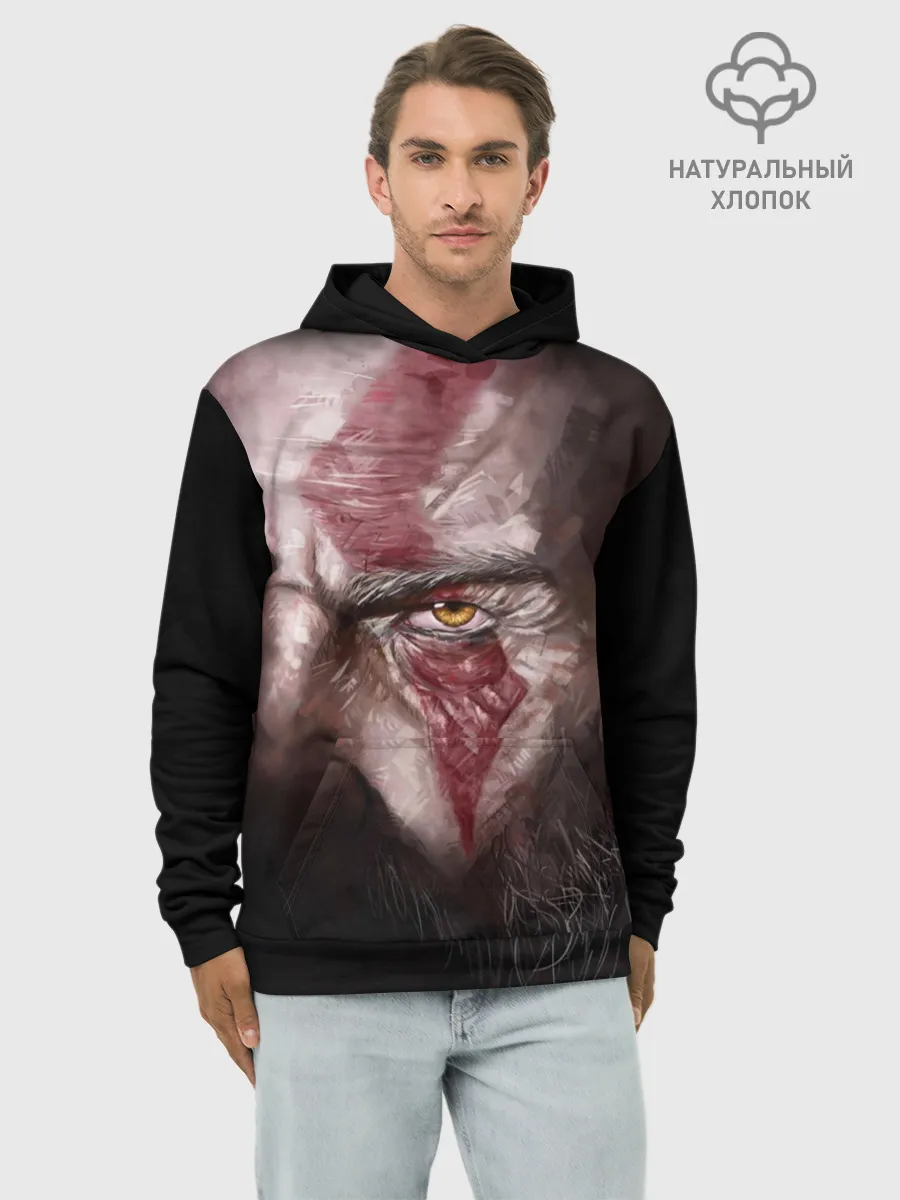 Худи мужской база хлопок / God of War