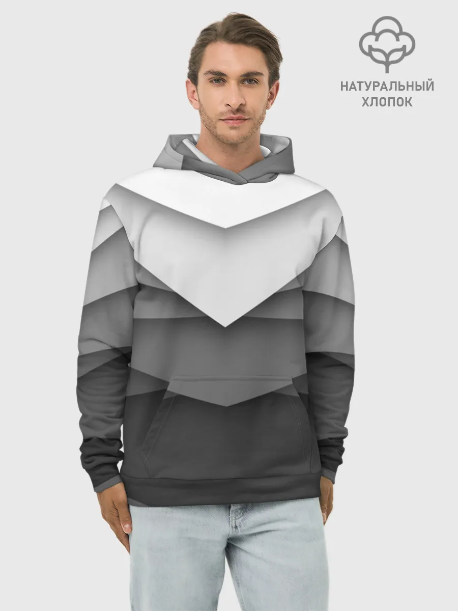 Худи мужской база хлопок / Бумажные полосы