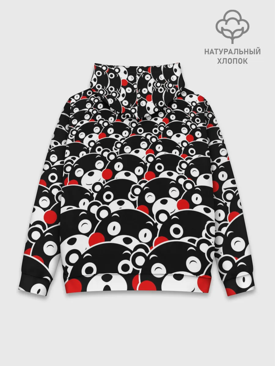 Худи мужской база хлопок / Узор кумамонов