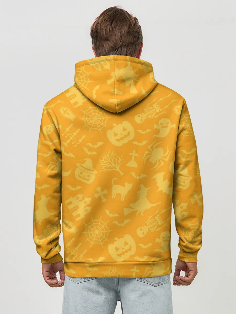 Худи мужской база хлопок / Совушка и хэллоуин