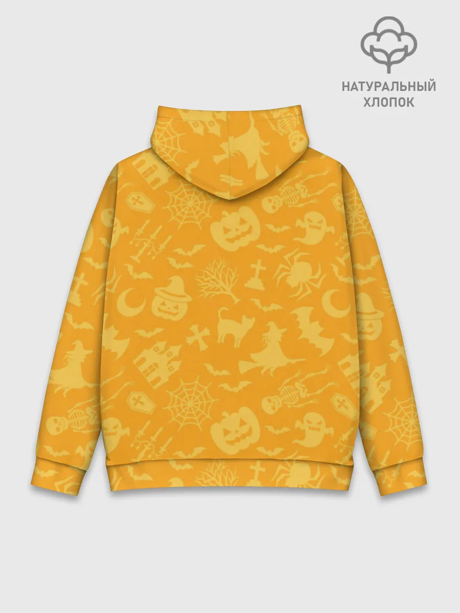 Худи мужской база хлопок / Совушка и хэллоуин