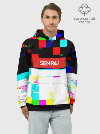 Худи мужской база хлопок / SENPAI