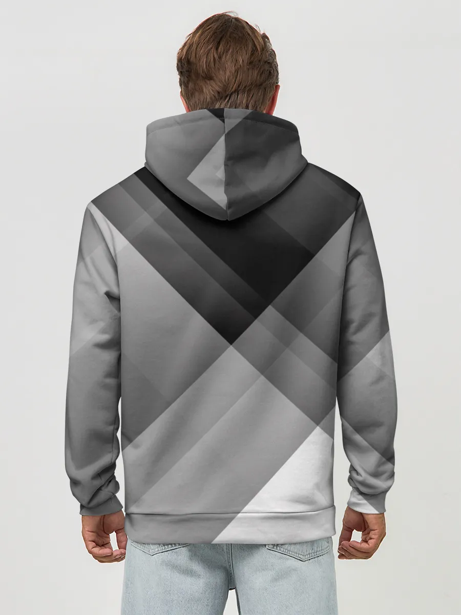 Худи мужской база хлопок / Геометрия