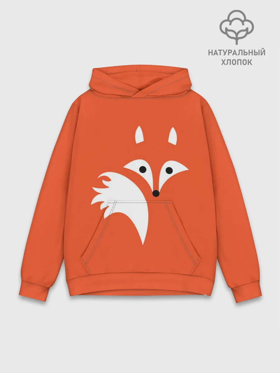 Худи мужской база хлопок / Лисичка