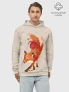 Худи мужской база хлопок / Paint Fox