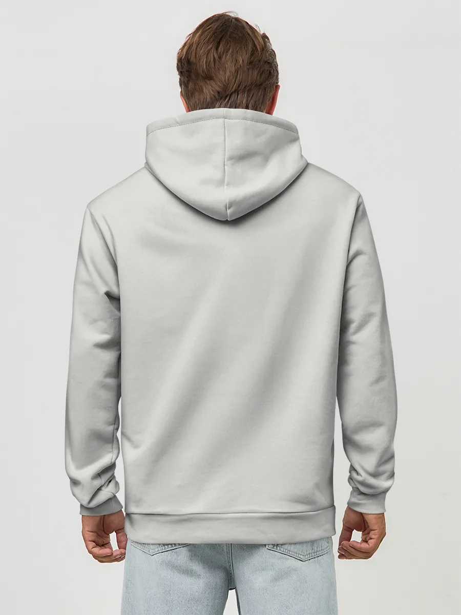 Худи мужской база хлопок / Лис Вцепился