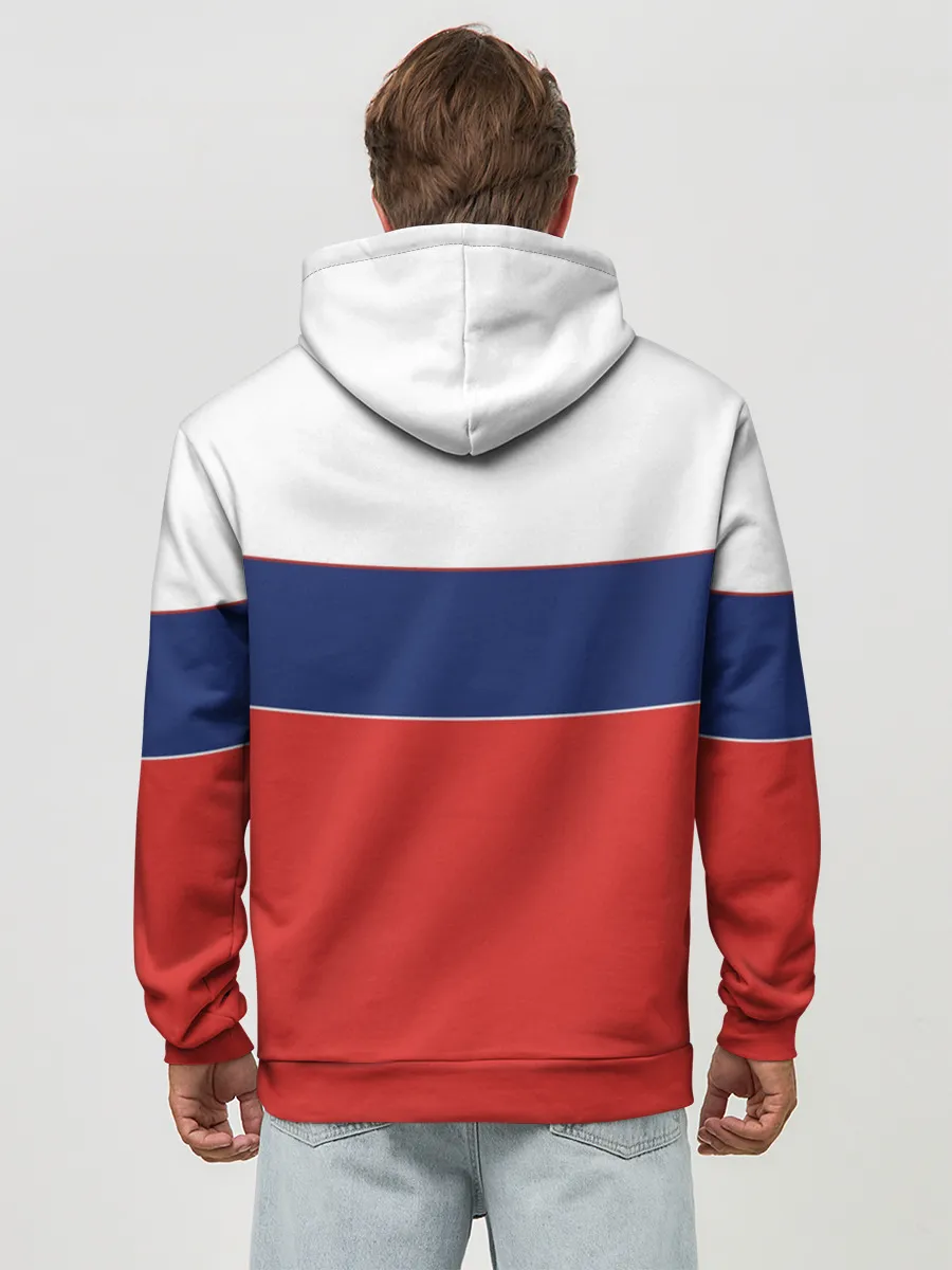 Худи мужской база хлопок / Team Russia