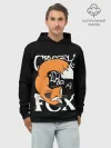 Худи мужской база хлопок / Crazy Like a Fox