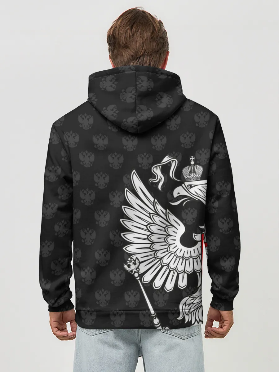 Худи мужской база хлопок / Россия / Премиум Black