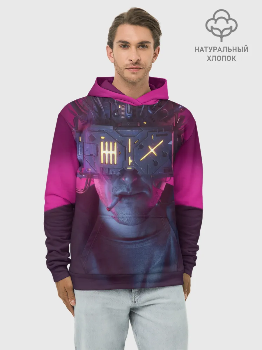 Худи мужской база хлопок / Нейромант
