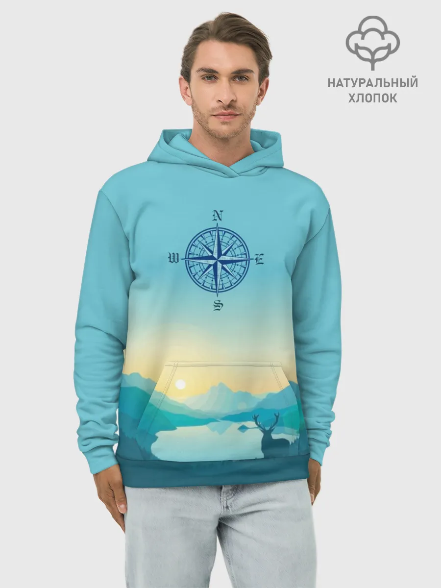 Худи мужской база хлопок / туризм