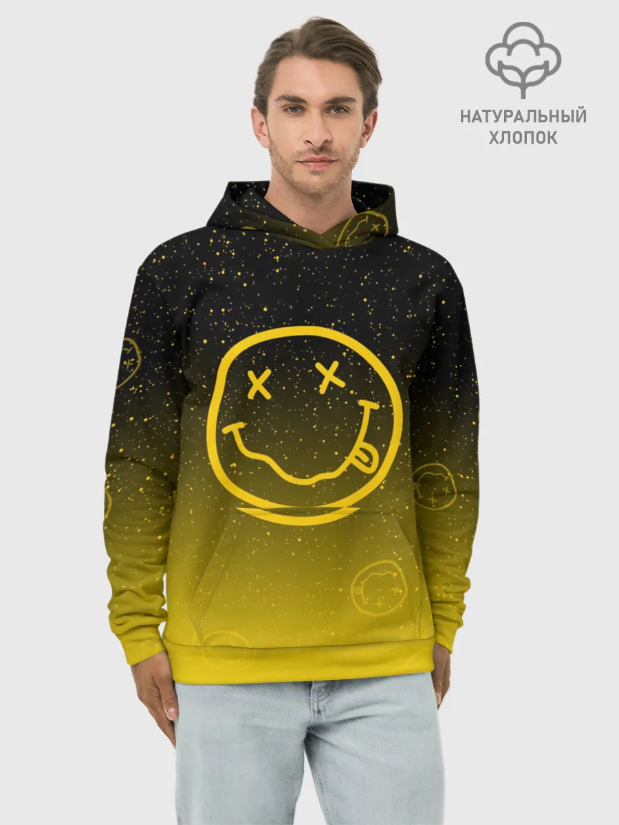 Худи мужской база хлопок / NIRVANA SPACE
