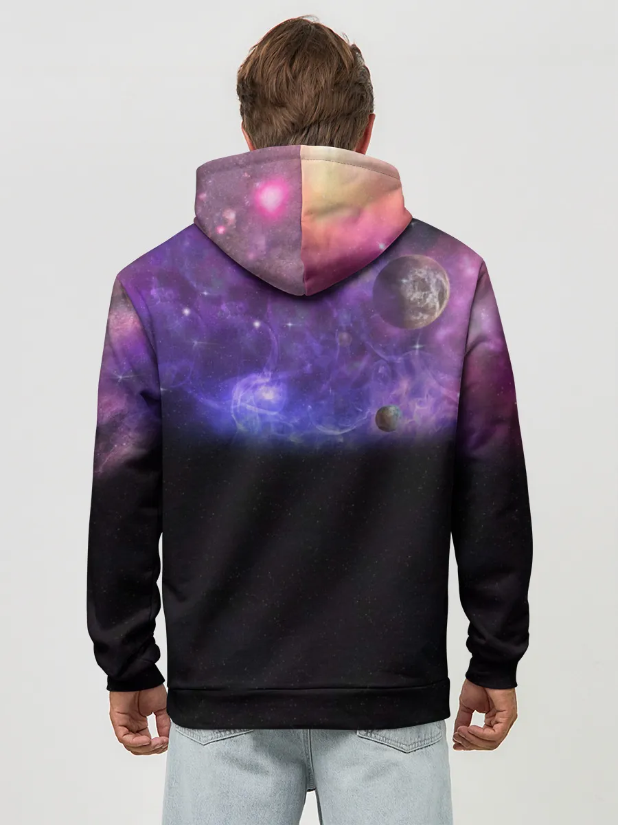 Худи мужской база хлопок / Elon Musk space Илон Маск