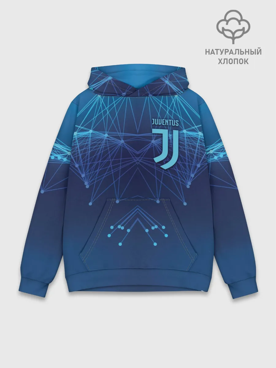 Худи мужской база хлопок / Juventus Lifestyle