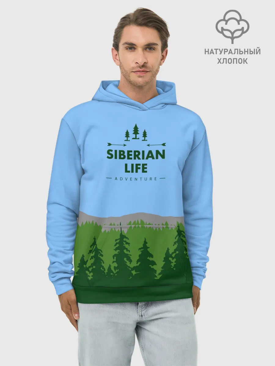Худи мужской база хлопок / Сибирь